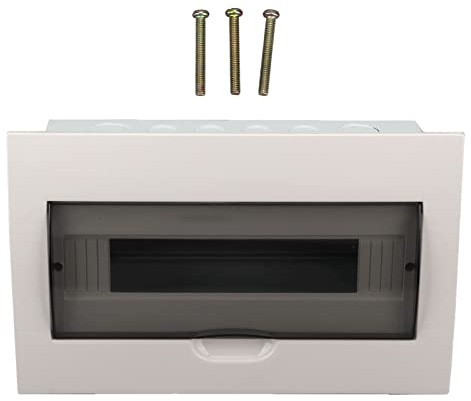 Hyuduo 15 Way Distribution Box with DIN Rail Mount, Electrical Circuit Breaker Panel for Home & Industrial Use