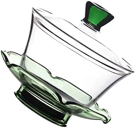 Ciieeo Chinesische Teetassen aus Glas Hitzebeständig Transparent Traditionelles Teegeschirr für Zuhause und Teestube für Oolong-tee und Schwarztee