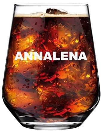 polar-effekt Lot de 4 verres à eau, 425 ml, avec gravure personnalisée, élégants, idéaux comme verres à cocktail et verres à eau, cadeau d'anniversaire