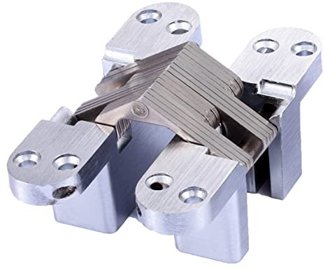 Scharniere, verdecktes Scharnier, schweres T-Scharnier, Türscharniere, verstecktes Scharnier Edelstahl, 13 * 45 mm, verstecktes kreuzförmiges schweres Objekt, faltbares, bewegliches Türscharnier Metal