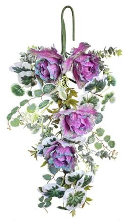 MEIBAOGE Bunter Sonnenblumenkranz, lange Blume, künstliche Blätter, Girlanden, Garten, Veranda, Bauernhaus, Festival, Feier, Rebenkranz