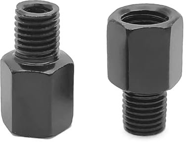 WKAIYUAN Motorrad 8MM M8 10MM M10 Rückspiegel Adapter Rechts Links Hand Gewinde Im Uhrzeigersinn Gegen den uhrzeigersinn Umwandlung Bolzen Schrauben(8MM(RR))