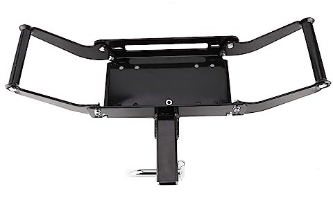Placa de Montaje de Cabrestante, Kit de Soporte de Placa de Montaje de Cabrestante de Acero para Montaje de Cabrestante de Remolque con Accesorios de Instalación para una
