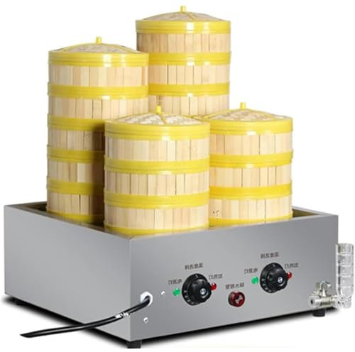 LYFDPN Vaporiera Commerciale, Piccola vaporiera elettrica da Tavolo, Macchina per panini al Vapore, vaporiera per panini al Vapore, vaporiera per panini