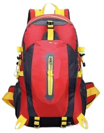 OUYUE Sac À Dos De Voyage Sac À Dos De Camping Léger De 55 L pour Hommes Et Femmes, Sac De Voyage d'alpinisme pour Camping Trekking(Rot)