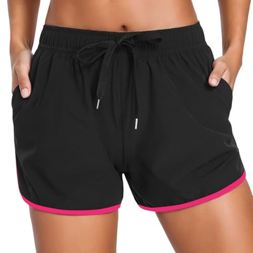 Pantalones Cortos de Natación Pantalones Cortos de Nadar Mujer Deportes Acuáticos Shorts de Protección UV para Playa Verano Tiempo Libre Gimnasio Yoga Short Baño Mujer