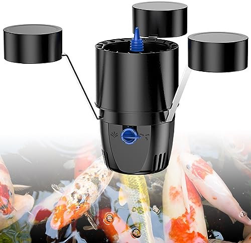 FBJAMZ Skimmer de Estanque Flotante, colector de Hojas caídas de Estanque de Peces, Skimmer y clarificador de Piscina, triturador de desechos de Piscina de 25m2