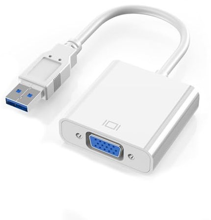 Adaptador de vídeo portátil USB 3.0 a VGA, cable convertidor, línea de conversión para mejorar estaciones de trabajo y cine en casa, adaptador de tarjeta gráfica externa