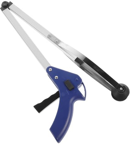 Ipetboom Pince de Ramassage Pliante avec Poignée Ergonomique Antidérapante pour Déchets et Objets Variés Outil Sécurisé pour Personnes Âgées et Usage Quotidien