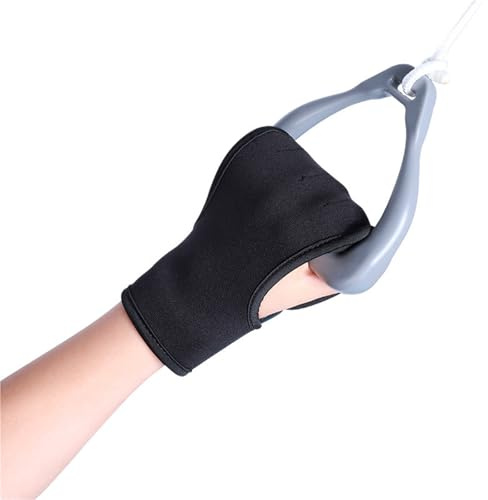 Gants de Rééducation pour les Mains Orthèse de Doigts Réglable pour Hémiplégie AVC Aide à la Préhension pour Personnes Âgées Musculation Fixation des Doigts Antidérapant pour
