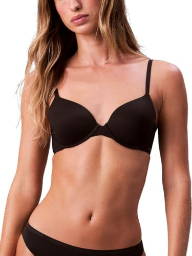 Calvin Klein Perfectly Fit Lightly Lined T-Shirt Bra with Memory Touch, Black, 34B