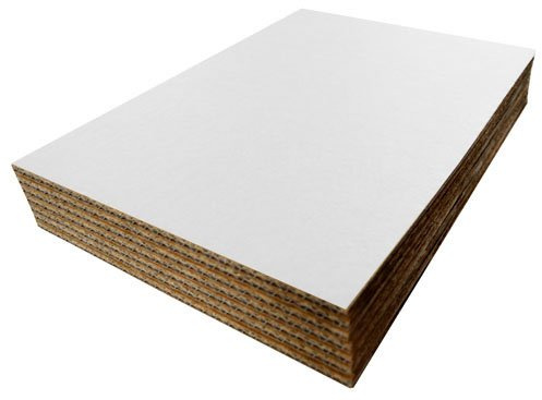 A3 420mm x 297mm White Cardboard Corrugated Sheets Pads Dividers Art Craft Board QTY 50 Sheets