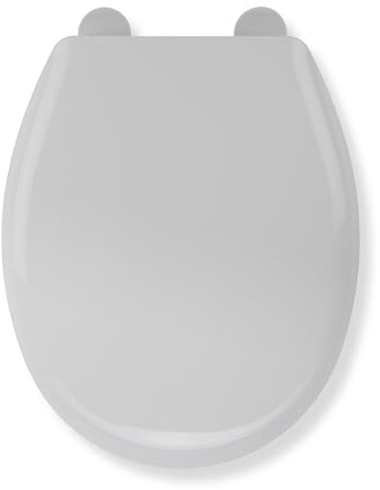 Croydex White Toilet Seat Easy to Install with Adjustable Hinges (Canada)