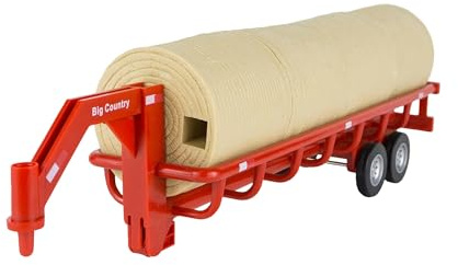 Big Country Toys Hay Trailer with Gooseneck Trailer Hitch, Fun Add-On for Farm Toys & Toy Trucks…