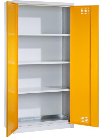QUIPO | Umweltschrank | Höhe 1800 mm | 3 Fachböden | 1 Bodenauffangwanne