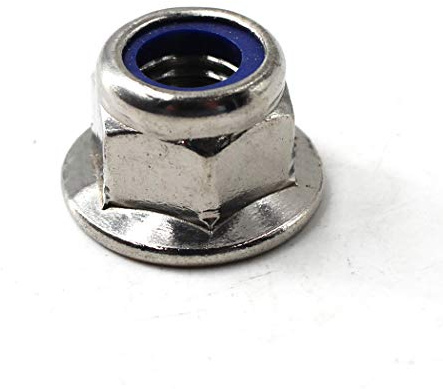 M12 Nylon Flansch muttern Edelstahl 307 Sechskantmuttern Kontermutter (10 Stücke)