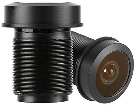 Standard M12 Filetage Interface 180 ° Fisheye Objectif, 5MP HD Grand Angle objectif 1,44mm 1/2.5 Objectif pour Caméra de Surveillance CCTV Objectif de Remplacement Caméra CCTV Accessoire