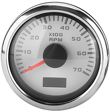 Akozon Varvräknare, 52mm/2.1in 9–30V DC Pointer Varvräknare IP67 Vattentät Universal för Bilbil