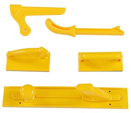 Lot de 5 Blocs Poussoirs et Bâtons Poussoirs de Sécurité pour le Travail du Bois, Idéaux pour les Menuisiers et pour une Utilisation sur les Scies à Table, les Tables de Toupie, les Dégauchisseuses et