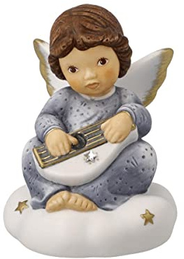 Goebel Weihnachtsdekoration Engelsfigur aus Porzellan hergestellt, Maße: 9 cm x 7.5 cm x 7 cm, 11-750-84-1