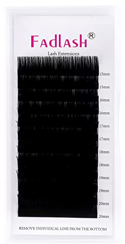 Individuelle Klassische 1:1 Wimpernverlängerung 0.07mm CC Curl Mix 15-20mm Wimpern Professionelle Klassische Individuelle Wimpernverlängerung Schwarz Natürliche