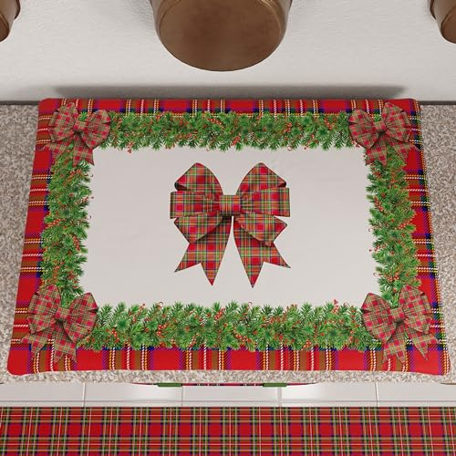 PETTI Artigiani Italiani - Julköksöverdrag, matlagningsskydd, 50 x 70 cm, Tartan-flingor, 100% tillverkad i Itay