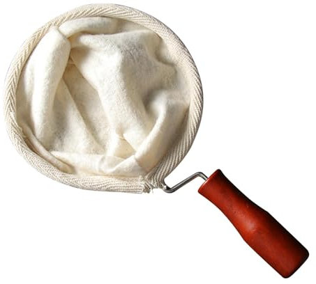 Generic Filtro de Café Reutilizable de Tela - Hecho a Mano Con Mango de Madera - Colador de Franela y Calcetín Para Café