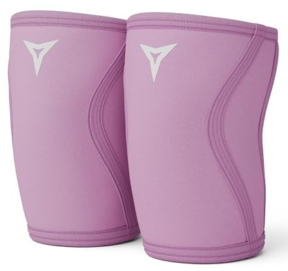 BREAKING LIMITS Knee Sleeves Gym - Neopren Kniebandage Kraftsport - Kniebandagen für Krafttraining, Gewichtheben & Bodybuilding - Rosa (XL)
