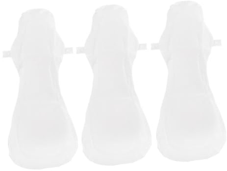 MOLUCKFU 3stücke Waschbare Damenbinden Aus Baumwolle Wiederverwendbare Sanitär Pads Menstruationsbinden Pflege Matten Für Frauen