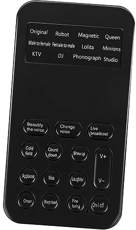 NUOBESTY Carte Son Externe Mini Portable 8 Effets Sonores, Changement de Voix et Beautification Sonore, Compatible Ordinateur et Téléphone pour Diffusion en Direct