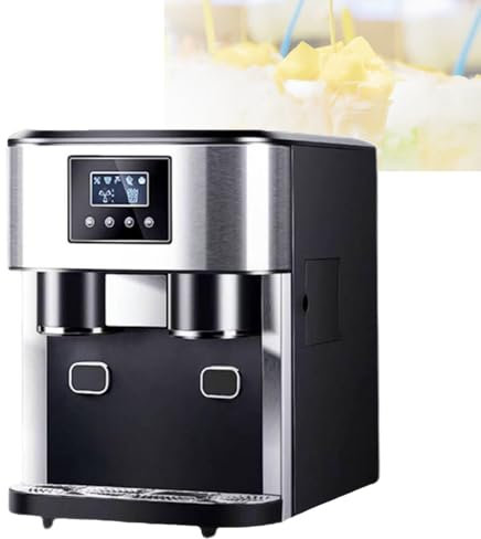 MáQuina De Hielo EléCtrica 3 En 1 Para Encimera, Perfecta Para El Hogar, Bar Y Restaurante. Produce Cubitos De Hielo, Hielo Picado Y Agua Helada. Produce 16 Kg De Hielo Por DíA.