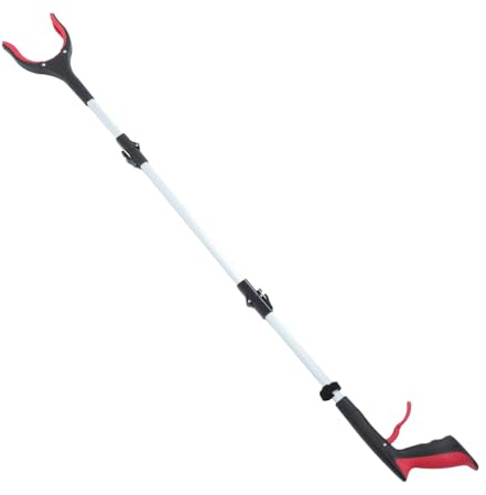 SAFIGLE Pinza Recoge Objetos Plegable Mango Largo y Diseño Ergonómico, Herramienta de Agarre para Recoger Basura sin Agacharse, Aleación de Aluminio y Pp, Uso Interior y Exterior