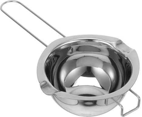 JEWEDECO Stainless Steel Melting Pot for Chocolate Butter and Wax Double Boiler with Heat Resistant Handle for Safe Cooking and Quick Heating for Baking and Crafting