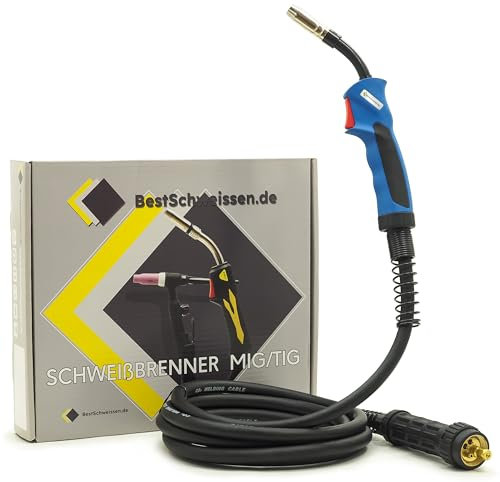Torcia per saldatura MIG MAG, saldatrice a gas di protezione MB-15 AK-15 TW-15 spina europea 160 A, impugnatura di saldatura professionale (3 m)