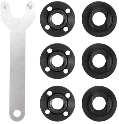 GMBYLBY Smerigliatrice angolare, dado flangiato e set di chiavi inglesi, accessori angolari, chiavi inglesi, struttura in metallo per casa, set di controdadi in metallo