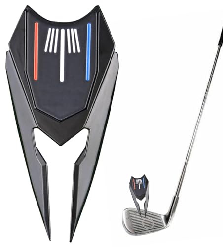 Générique 6 i 1 golfverktyg, 6 i 1 golf divot reparationsverktyg med bollmarkör, tillbehör för zinkklubbsspårrengöring för män, gåvor till Ho