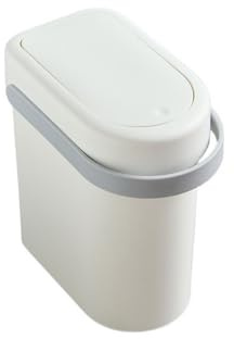 zhangrui1888 Poubelle Salle De Bain avec Couvercle, Poubelle, Toilettes Poubelle de Cuisine(Grigio)