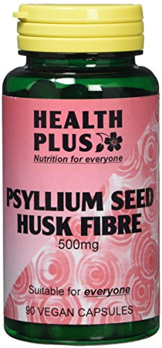 Health Plus Psyllium Seed Husk Fibre 500mg Digestive Health Supplement - 90 Capsules