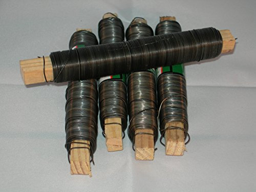 Wickeldraht geglüht, 200 Meter Blumenwickeldraht, 94260, Garten Blumen Draht Holzspule Kränze Binden