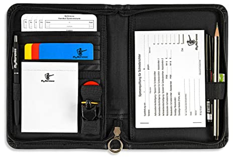 MyReferee domarset original handboll inklusive spelanteckningskort kulspetspenna, visselpipa och mycket mer. | Domare set | Schiri