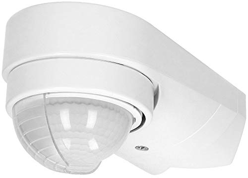 ORNO CR-265 Bewegungsmelder Aussen Wasserdicht mit Dämmerungssensor IP65 12m 240° 1200W, 3 Arten der Montage, Aufputz, Zeiteinstellung