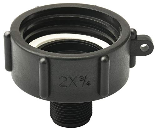 Drado IBC-Adapter S60 Schraubanschluss IBC Container Zubehör für IBC-Wassertank 2 Zoll x 3/4 Zoll