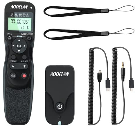 AODELAN Wireless Shutter Release Timer Zoom Controller Camera Remote Control for Sony A7, A7R, A7S, A99 II, A5000, A6000, A6100, A6300, A6400, A6500, A6600, ZV-1, RX100 VII