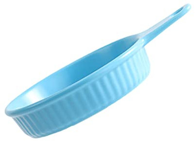 OQHAIR Ustensiles de Cuisson en Céramique Assiettes à Dessert Moule à Pain en Céramique Plateau Rond Blanc Ramequin Bol en Céramique Bol à Nouilles en Céramique Accessoire de Cuisson Pain