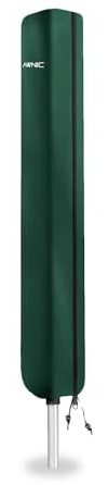 Awnic Wäschespinne Schutzhülle 420D Mit Reißverschluss Grüner 185x16x16cm | Strapazierfähig Abdeckplane für Wäschespinne Draußen, Staub, Wasserdicht, UV-Beständig, Umweltfreundliche PU-Beschichtung