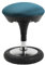 TOPSTAR Sitness 20, ergonomischer Sitzhocker, drehbarer Arbeitshocker, Bürohocker mit Schwingeffekt, Petrol