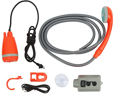 Tragbare, über USB Wiederaufladbare Campingdusche, Universell für Wohnmobil, Yacht, Auto