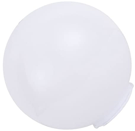 Alipis Globo de Repuesto para Lámpara de Acrílico Cubierta de Globos de Luz Redondos con Apertura sin Cuello Pantalla para Farolas Exteriores para Accesorios de Pared de Techo