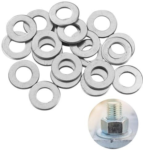 Uskerb 20-Pack M8 Flat Stainless Steel Washers – Precision Fit for Screws, Bolts & Nuts, Rust Resistant