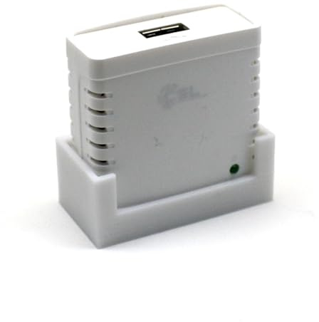 Generisch Wandhalterung für Printserver von CSL, StarTech, Wavlink oder Septpenta (Weiß)